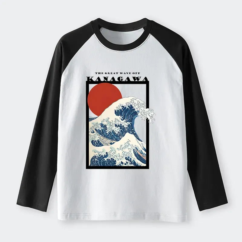 Ukiyo-e Wave T-shirt for Daily Wear