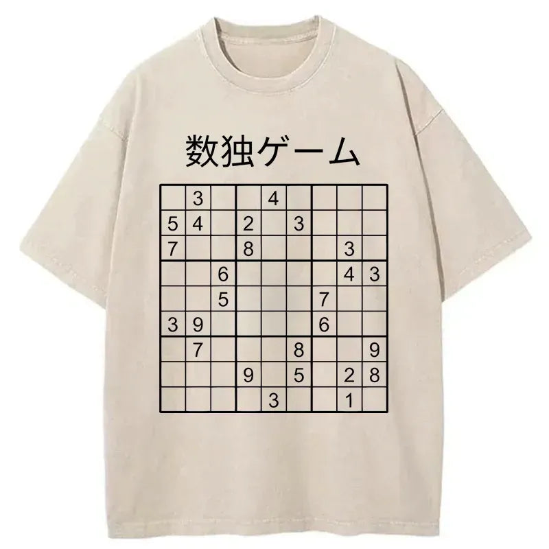 japanese traditional washed t-shirt for cosplay