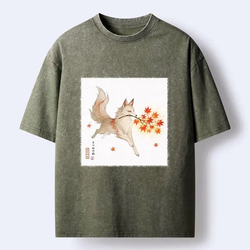 Fox Print T-Shirt for Streetwear