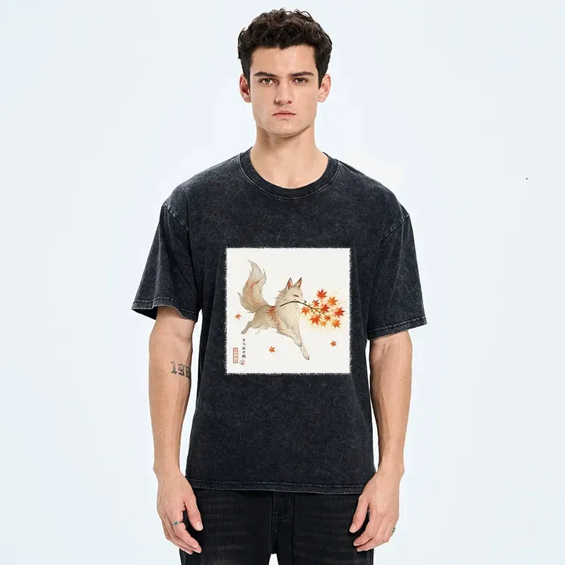 Vintage Japanese Spirit Fox T-Shirt