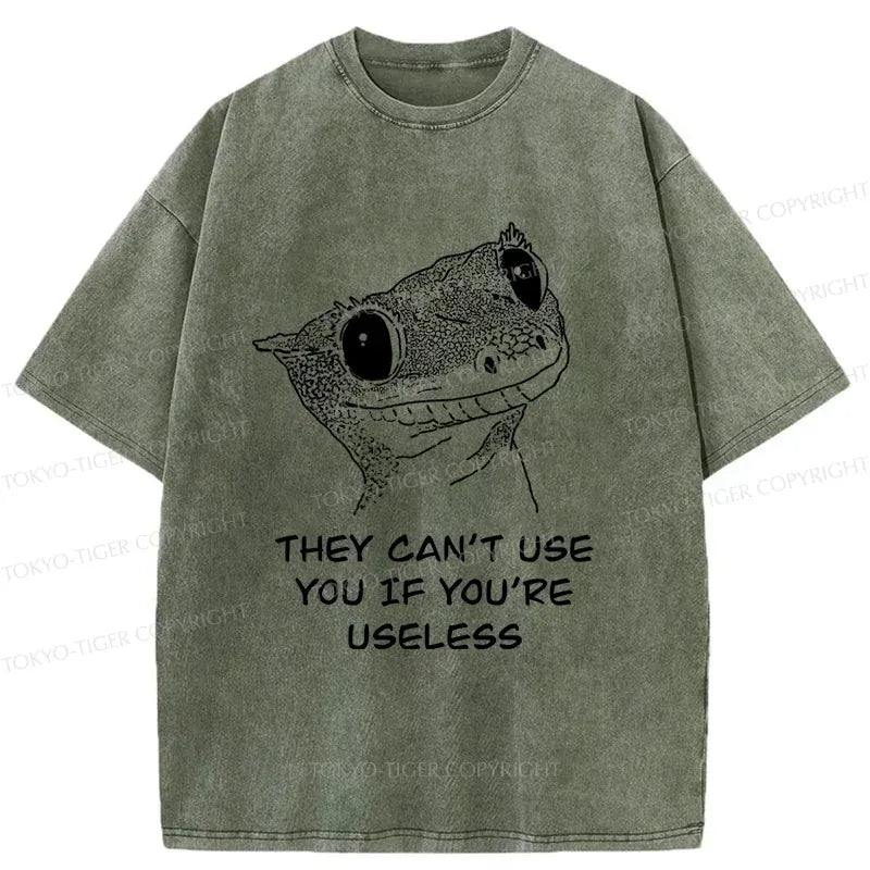 Vintage Asian Ink Gecko T-Shirt for Vacation
