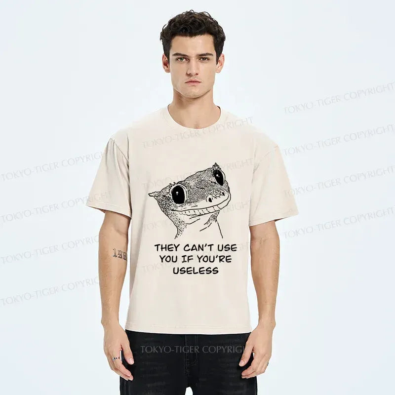 Japanese Gecko Washed T-Shirt for Daily Wear