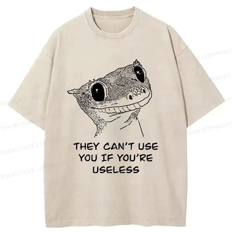 Vintage Asian Ink Gecko T-Shirt for Vacation