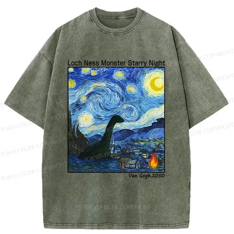 Unisex Loch Ness Monster Ukiyo-e T-Shirt