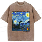 Kyoto-Lion Loch Ness Monster Under The Stars Washed T-Shirt