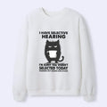 Kyoto-Lion Selective Hearing Waffle Sweatshirt
