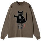 Funny Baka Cat Tee for Streetwear