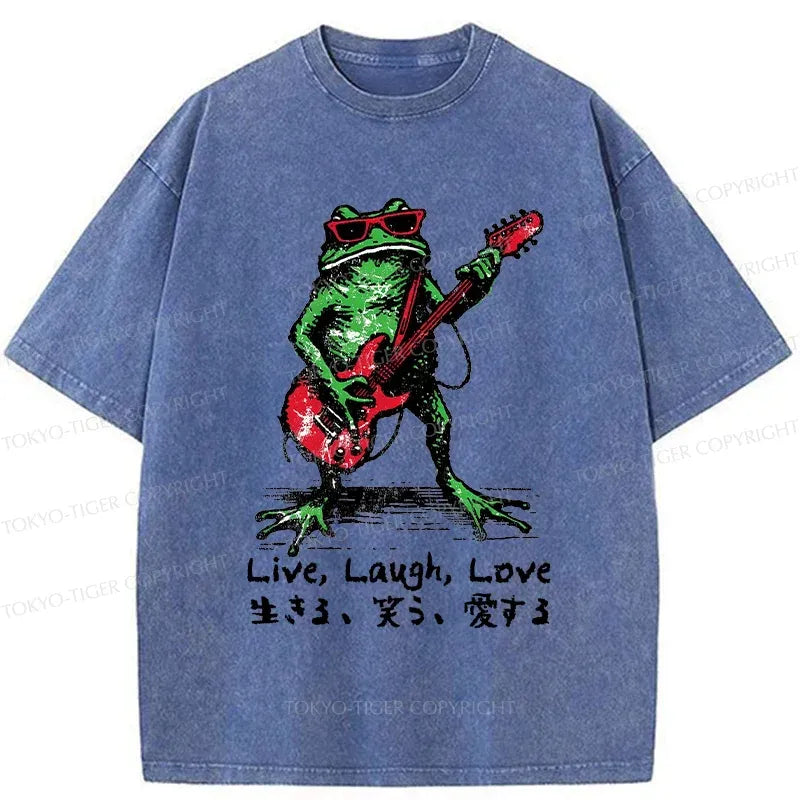 funny frog guitar t-shirt best seller