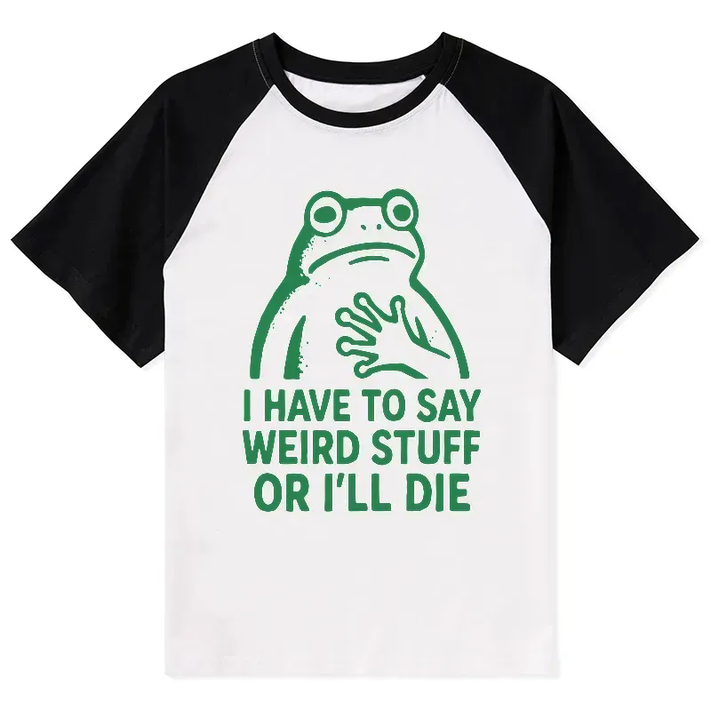 Funny Frog Raglan for Everyday