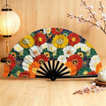 Vintage Japanese Hand Fan for Home Decor