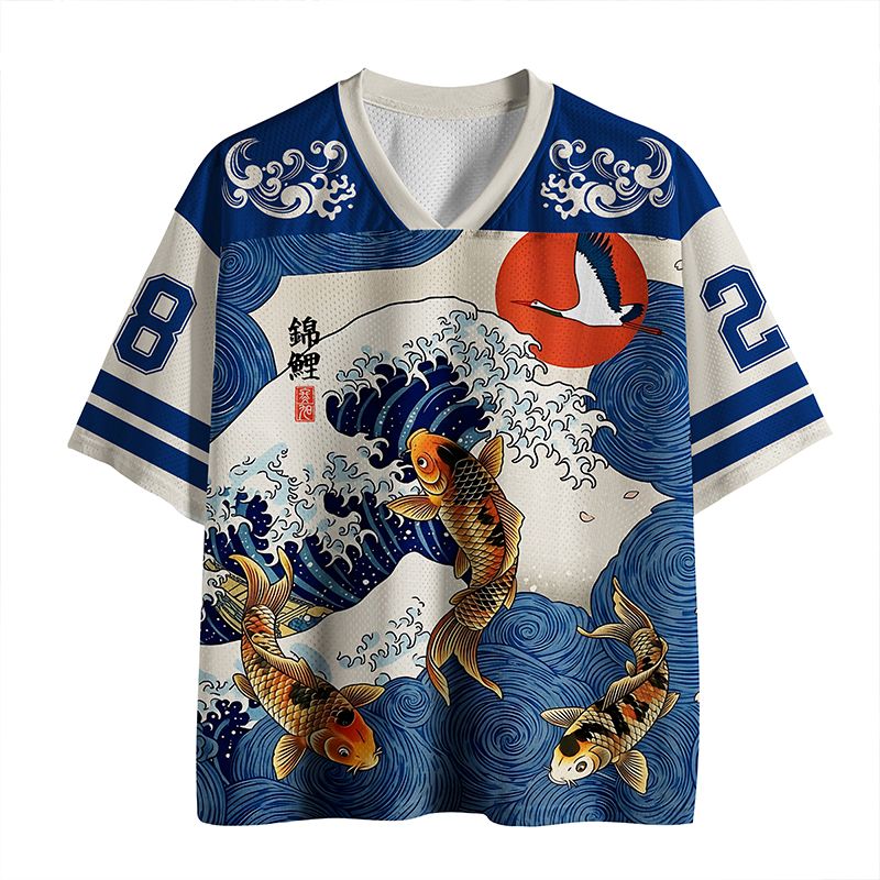 Japanese Koi Mesh Jersey Trendy