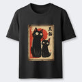 Japanese Two Black Cats Classic T-Shirt