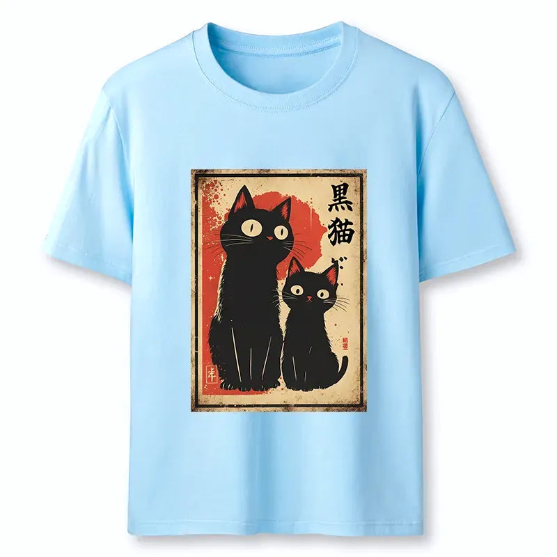 Vintage Black Cat Tee Best Seller