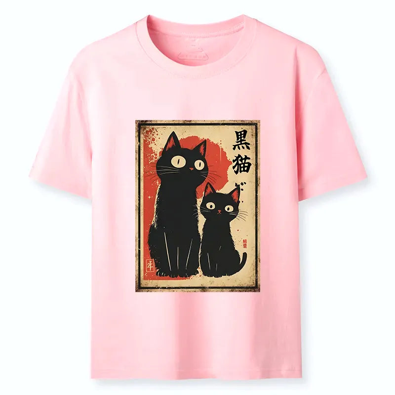 Kyoto-Lion Two Black Cats Classic T-Shirt