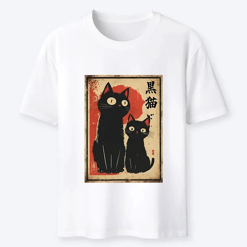 Kyoto-Lion Two Black Cats Classic T-Shirt