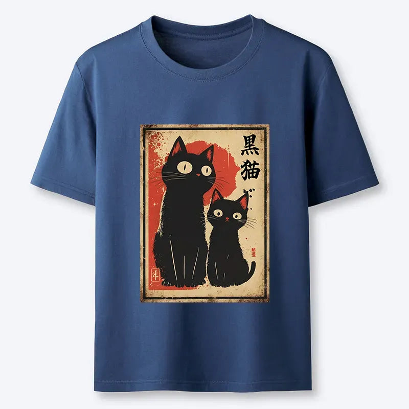 Japanese Two Black Cats Classic T-Shirt
