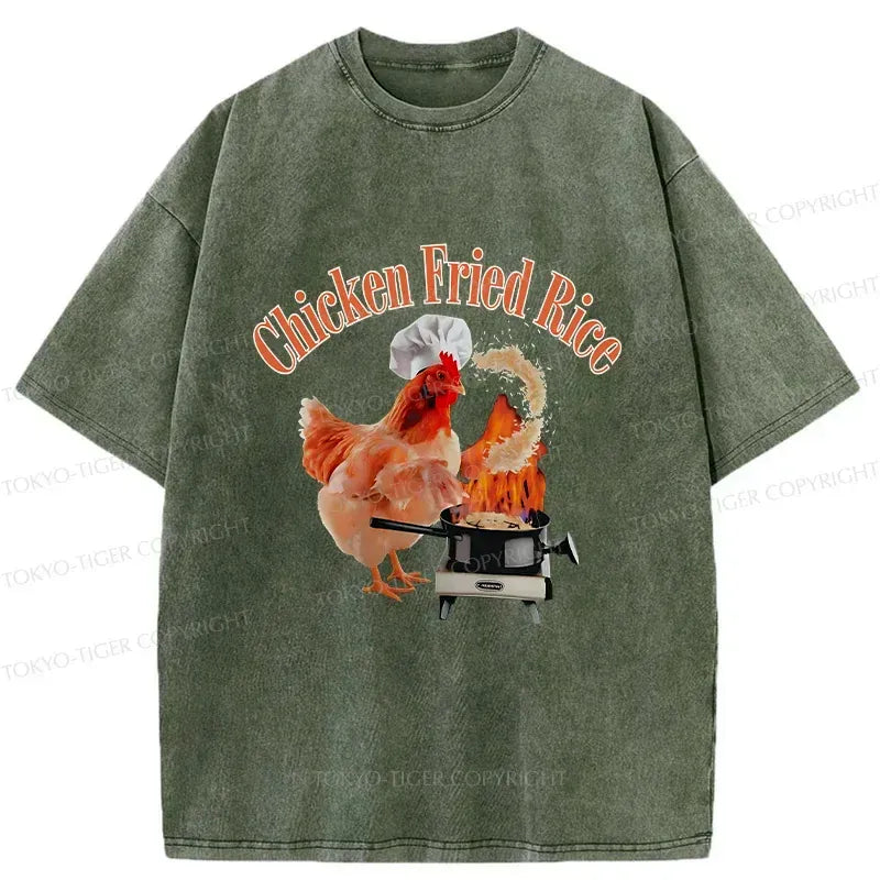 Kyoto Lion Washed T-Shirt for Streetwear