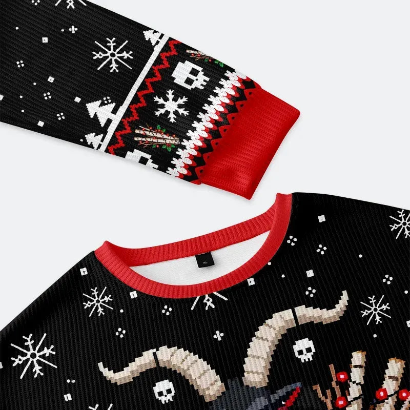 Japanese Krampus Christmas Ugly Sweatshirt