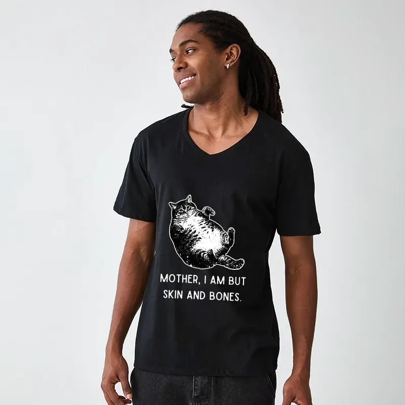 Japanese V-Neck T-Shirt for Daily Wear
