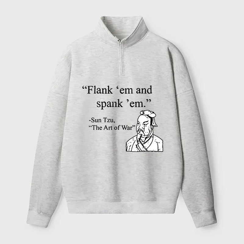 Funny Japanese Half Zip Sweatshirt