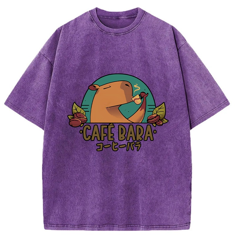 Funny Japanese Cafebara T-Shirt for Everyday