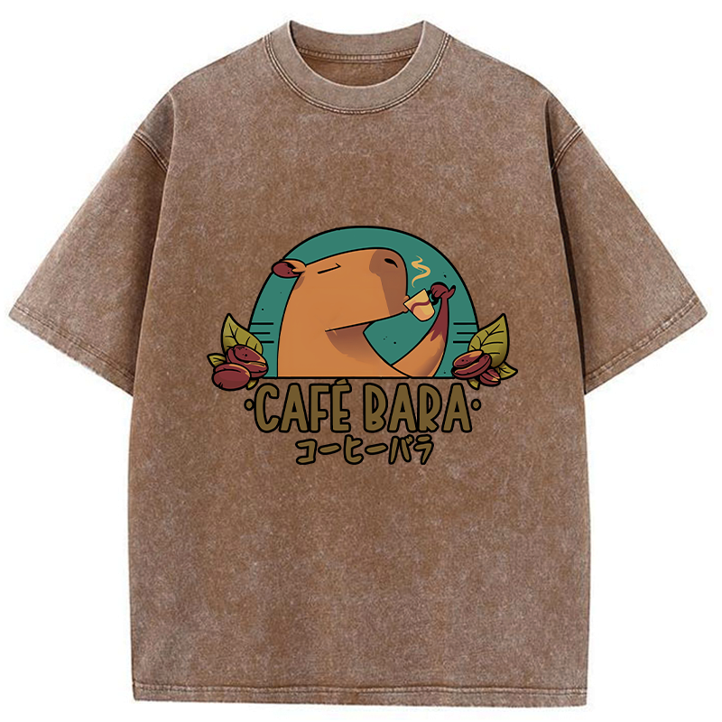 Funny Japanese Cafebara T-Shirt for Everyday
