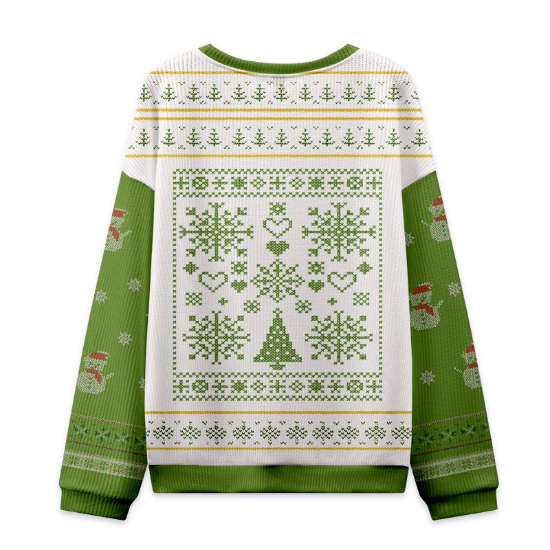 Kyoto-Lion Penguin: Overstimulated but Festive Christmas Ugly Sweatshirt