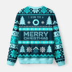 Kyoto-Lion Too Peopley Outdoors Fuzzy Christmas Ugly Sweatshirt