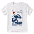 japanese ukiyo e cotton v neck shirt