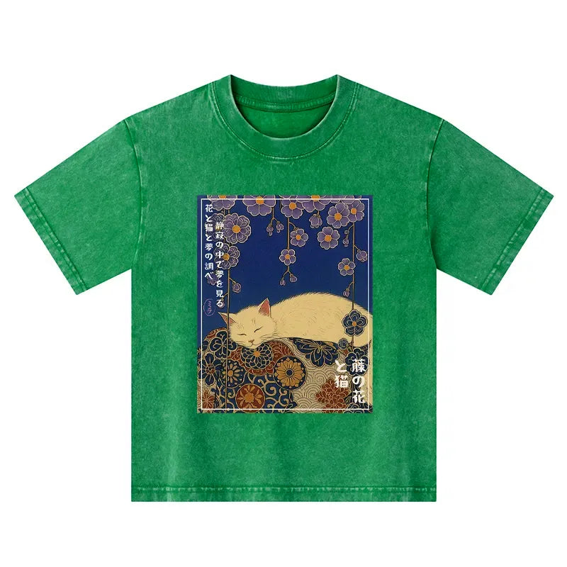 Comfortable Ukiyoe T-Shirt for Children