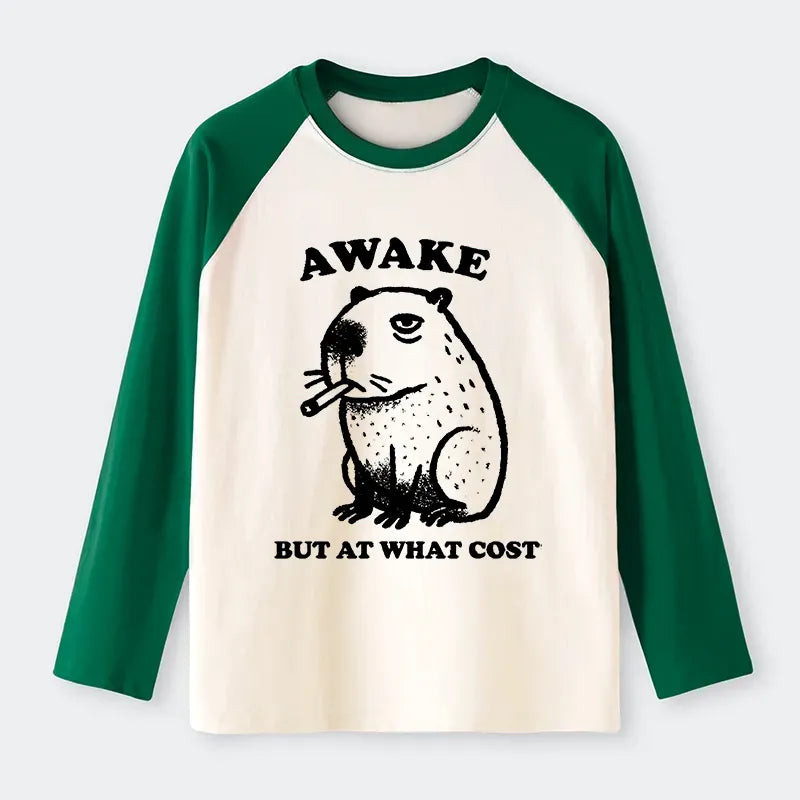 Japanese Smoking Capybara Long Sleeve T-shirt