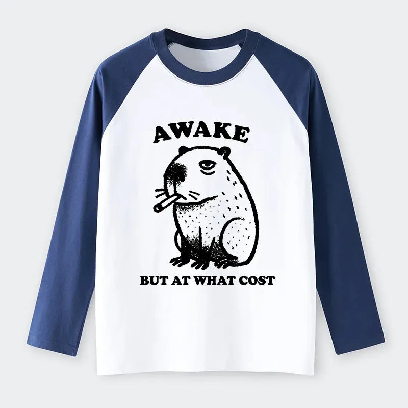 Japanese Smoking Capybara Long Sleeve T-shirt