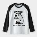 Trendy Capybara Raglan T-shirt for Summer