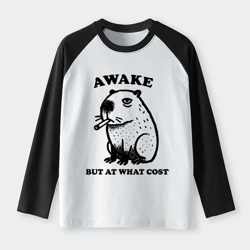 Trendy Capybara Raglan T-shirt for Summer