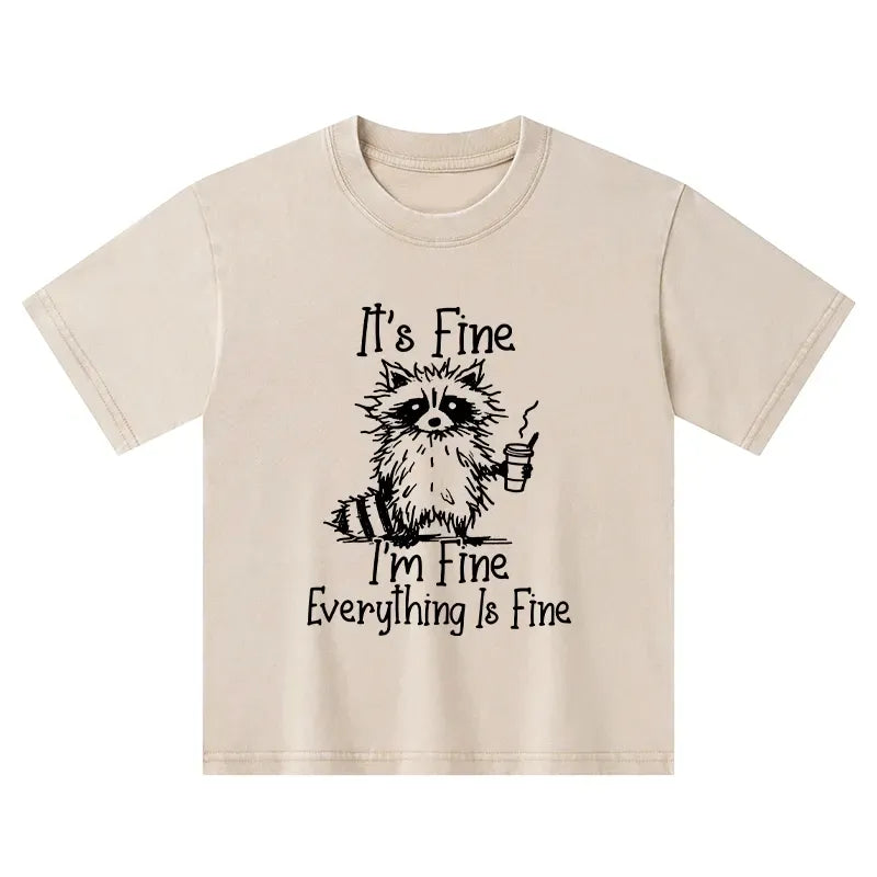 japanese vintage washed tee for kids