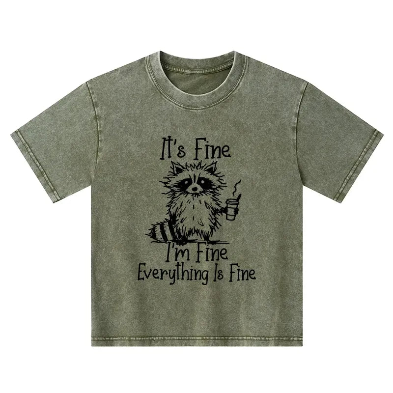 kids raccoon meme t-shirt free shipping