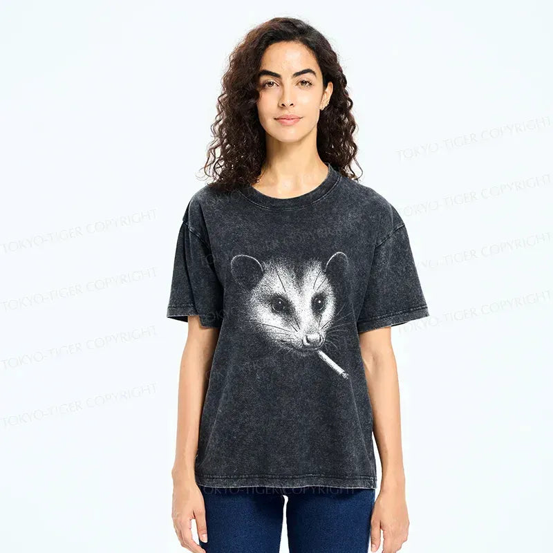 Japanese Washed T-Shirt for Vacation