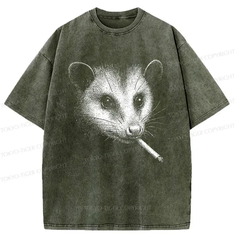 Smoking Possum Tee for Anime Convention