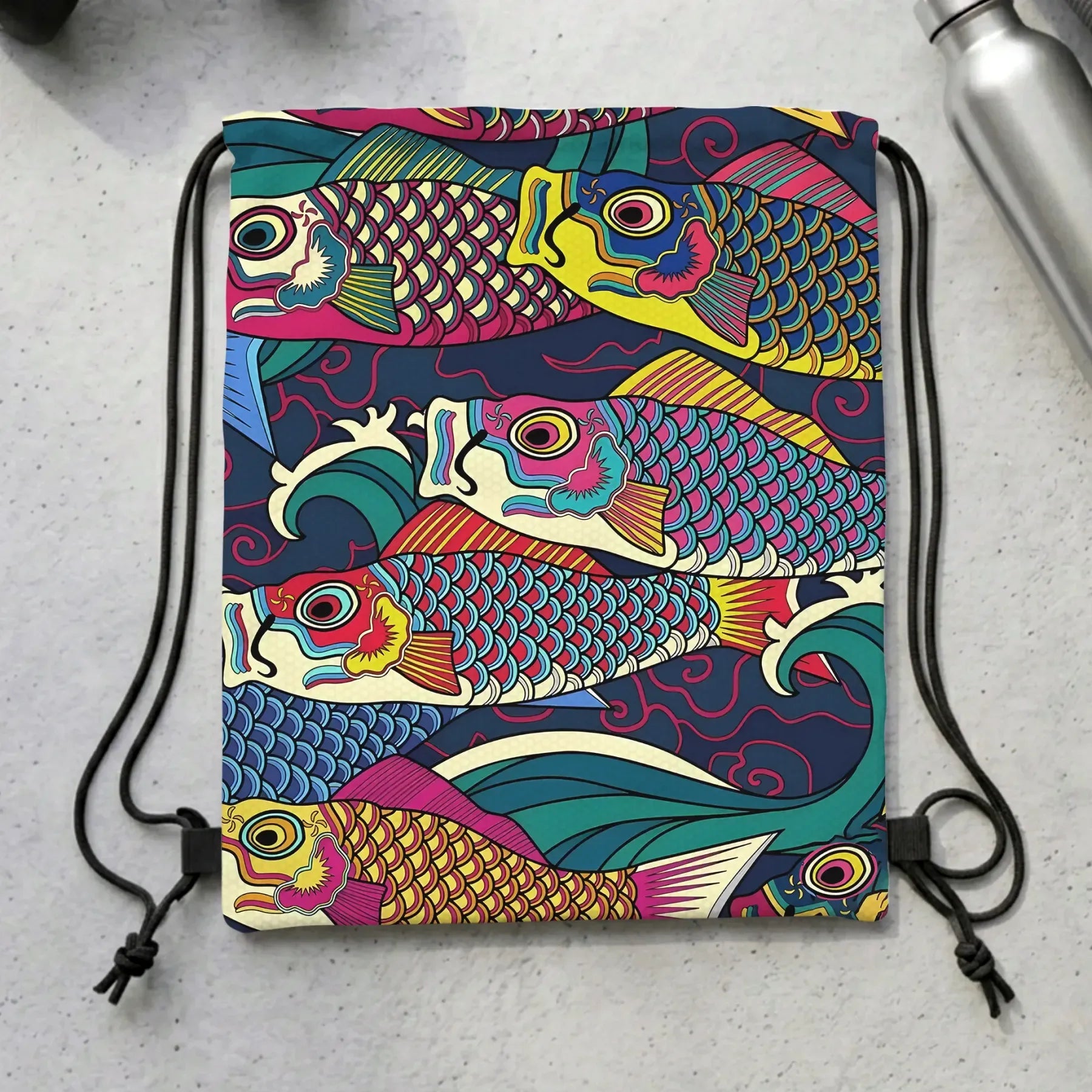 Water-resistant Drawstring Backpack for Gym with Free Shipping