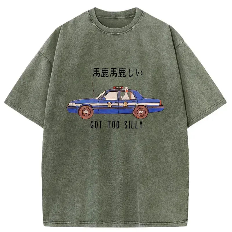 funny japanese police car t-shirt