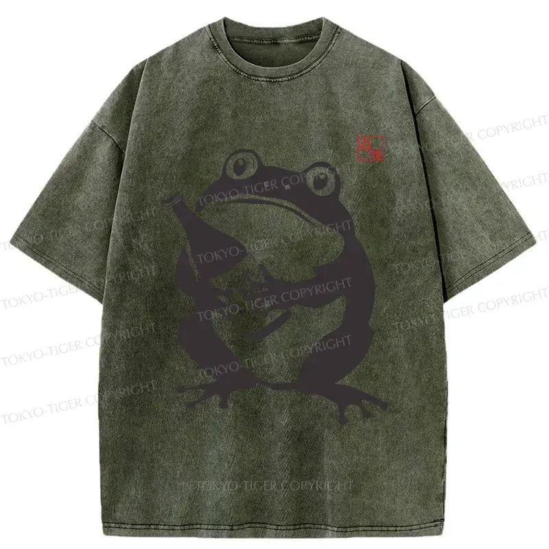 Retro Frog T-Shirt for Japanese Culture