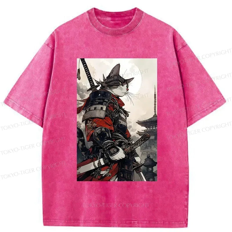 Majestic Samurai Cat Unisex T-Shirt Gift Idea
