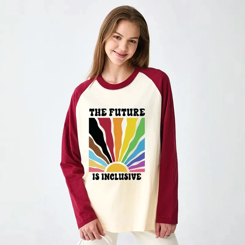 New Arrival Japanese Raglan Long Sleeve T-shirt