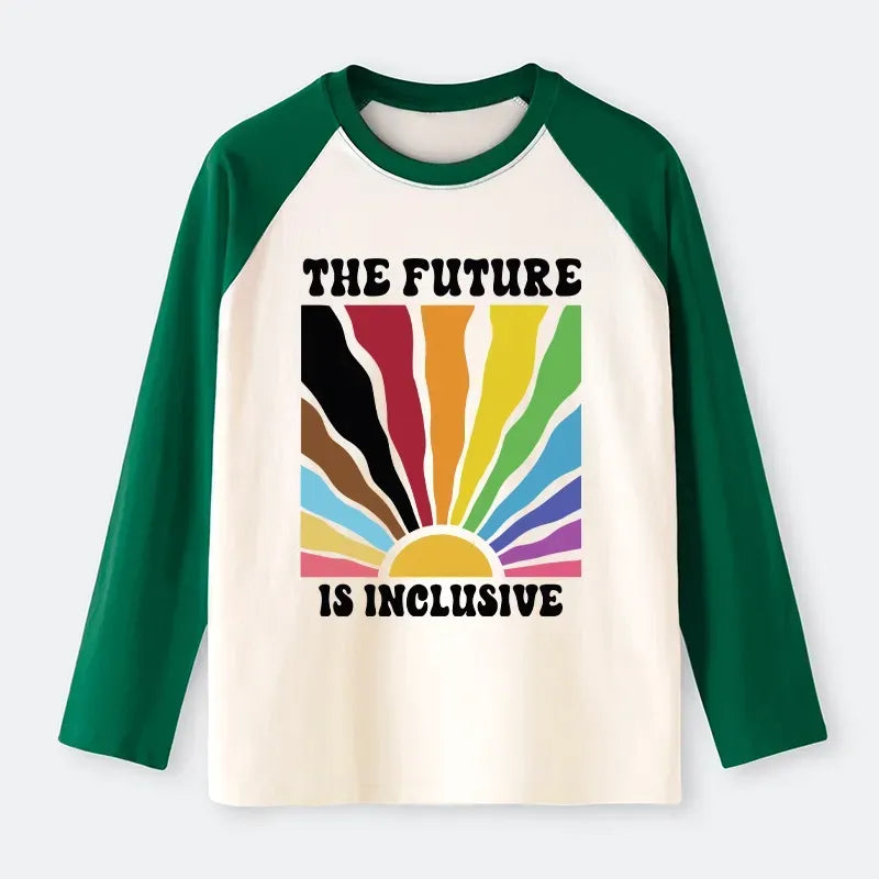 Kyoto-Lion Pride Future Is Inclusive Raglan Long Sleeve T-shirt