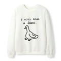 japan retro waffle sweatshirt unisex fit