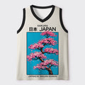 Breathable Japanese Sakura Mesh Tank Top