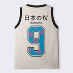 Breathable Japanese Sakura Mesh Tank Top