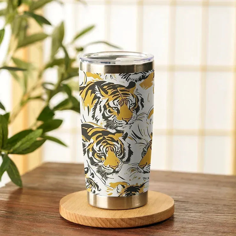 Vintage Tiger Tumbler for Vacation