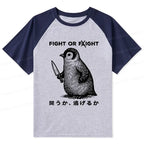 funny japanese raglan t-shirt for everyday wear