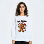 Kyoto-Lion Oh Snap The Gingerbread Man's Christmas Chaos Classic Sweatshirt